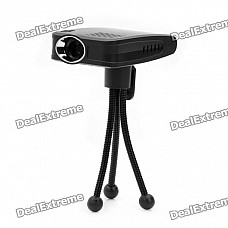 Portable Mini USB Powered Multi-Media Player Projector w/ Mini USB Slot - Black