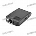 Portable Mini USB Powered Multi-Media Player Projector w/ Mini USB Slot - Black