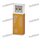 4-in-1 USB 2.0 SD / MS / TF / M2 Card Reader - Golden