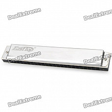 Easttop 24-Holes Tremolo Harmonica - Silver