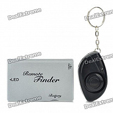 Electronic Key Finder Transmitter Receiver Keychain Set - Silver (1 x CR2016 / 1 x CR2032)
