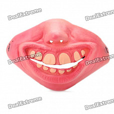 Scary Half Big Teeth Face for Halloween Costume / Cosplay - Pink