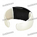 Stylish Bluetooth V3.0 Bracelet w/ Vibration Function + Digital Time - White + Black