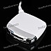 Multi-Function 5-in-1 USB Card Reader with MS / XD / SD / MMC / CF 4.0 Slot - White + Silver