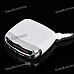 Multi-Function 5-in-1 USB Card Reader with MS / XD / SD / MMC / CF 4.0 Slot - White + Silver