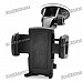 Universal Swivel Suction Cup Mount Holder for Cellphone - Black