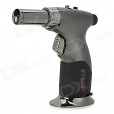 JOBON ZB-529 Steel Adjustable Flame Butane Jet Torch Lighter - Silver Grey (Max. 1300'C)