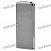 Stylish Zinc Alloy Butane Lighter with Slide Switch - Grey