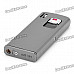 Stylish Zinc Alloy Butane Lighter with Slide Switch - Grey