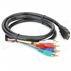 HDMI to Component Video+Audio AV Cable (1.8m-Length)