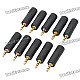 3.5mm Stereo Male to 6.35 Female Audio Converters Adapters (10-Pack)