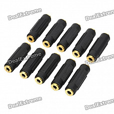 3.5mm TRS Female to Female Connectors (10-Pack)