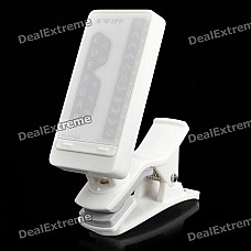 Digital Clip-On Chromatic Tuner w/ LED Indicator - White (1 x CR2032)