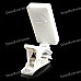 Digital Clip-On Chromatic Tuner w/ LED Indicator - White (1 x CR2032)