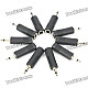 3.5mm Male to 6.35mm Female Mono Sound Converters Adapters (10-Pack)