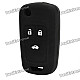 Protective Silicone Case for Chevrolet Cruze 3-Button Remote Key - Black