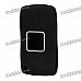 Protective Silicone Case for Peugeot 2-Button Remote Key - Black