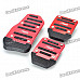 Car Aluminum Alloy Non-slip Pedal Pad Cover - Rose