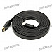 1080P HDMI 1.4 Male to Male Flat Connection Cable - Black (300cm)