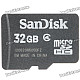 Genuine SanDisk MicroSD Memory Card - 32GB (Class 4)