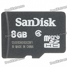 Genuine SanDisk SDHC Memory Card - 8GB (Class 4)