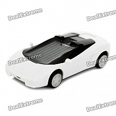 Solar Powered Lamborghini Model Toy - White + Black