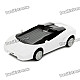 Solar Powered Lamborghini Model Toy - White + Black