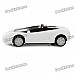 Solar Powered Lamborghini Model Toy - White + Black