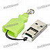 High Speed USB 2.0 Micro SD / TF Card Reader - Green