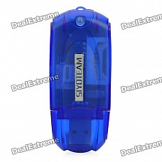 Multi-Function USB 2.0 Card Reader - Blue