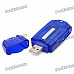 Multi-Function USB 2.0 Card Reader - Blue