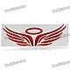 3D Red PVC Waterproof Angel Wings Halo Car Motor Badge Decal Sticker
