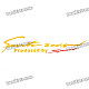 Decorative Sports Mind Car Sticker - Yellow + Red