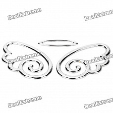 Cool 3D Angel Style Car Decoration Sticker - Silver (3-Piece)