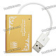 Multi-in-One USB 2.0 SD / TF / MS Card Reader - Golden + White