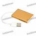 Multi-in-One USB 2.0 SD / TF / MS Card Reader - Golden + White