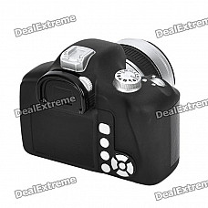 Unique Simulation DSLR Camera Shaped Coin Bank - Black + Silver