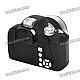 Unique Simulation DSLR Camera Shaped Coin Bank - Black + Silver