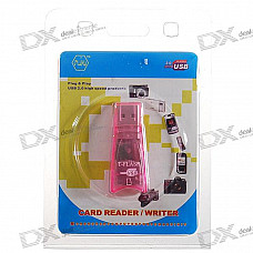 Translucent Mini USB 2.0 Micro/TF Card Reader (Color Assorted)