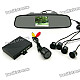 3.5" TFT Rearview Mirror & Camera + Parking Sensor / Radar Kit (12V)