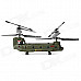 Mini Rechargeable 3-CH IR R/C Control Military Helicopter with Gyroscope - Army Green