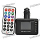 1.4" LCD Car MP3 Player FM Transmitter with SD / USB / TF - Black