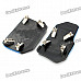 Non-slip Zinc-Aluminum Alloy A/T Car Pedal Pad Cover Set - Blue