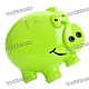 Cute Pig Style Voice Message Recorder w/ Magnet - Green (3 x LR44)