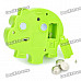 Cute Pig Style Voice Message Recorder w/ Magnet - Green (3 x LR44)