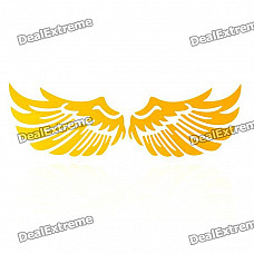 Cool Wing Style Reflective Car Sticker - Yellow