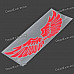 Stylish Red Angel Wings Car Body Sticker Decal (Pair)