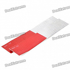 Auto Car Self Adhesive Reflective Tape Strip - Red + Silver