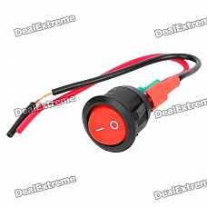 DIY Rocker Switch with Cable for Car vehicle - Red + Black