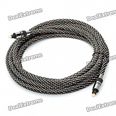 Digital Audio Optical Fiber Toslink Cable - Black (500cm)